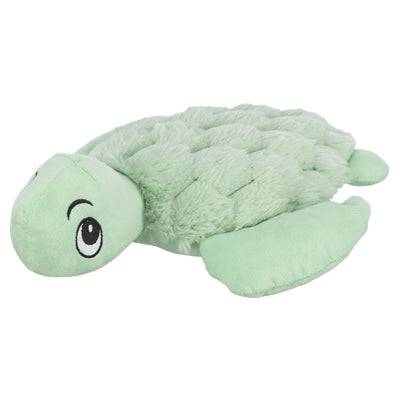 Green Trixie Turtle Plush Toy, 27 cm, soft and cuddly LEKSAKER for kids, with detailed turtle features and bright colors.