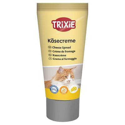 Trixie Cheese Cream Cat Treat from MJUKA SNACKS by Trixie, 75g package showing creamy cheese snack for cats.