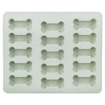 Gray Trixie silicone baking mat for pet treats in bone shape, 24x29 cm, BPA-free, ideal for baking dog treats.