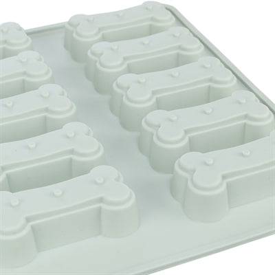 Trixie Silicone Baking Mat for Pet Treats in bone shape, grey, 24x29 cm, non-stick, BPA-free pet treat baking surface