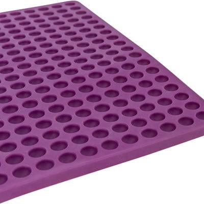 Trixie Silicone Baking Mat for Pet Treats in purple, 38x28 cm, non-stick surface for baking and treating pets.