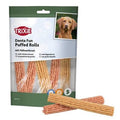 Trixie Denta Fun Puffed Rolls with Chicken Breast for dogs, 100g, natural chewy snacks with chicken flavor in a Trixie SNACKS TUGG package