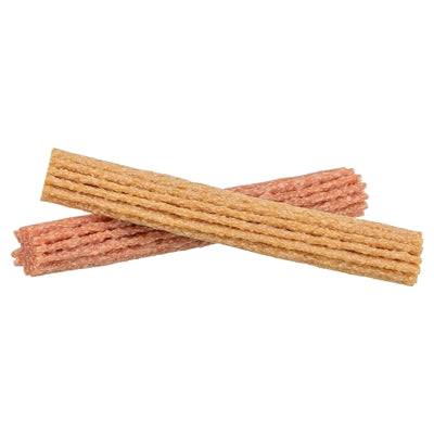 TRIXIE Denta Fun Puffed Rolls with Chicken Breast for dogs, 100g, TUGG snack showing the chicken-flavored dental treat