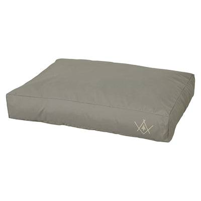 Zolux 4 Seasons waterproof dog mattress in khaki, 91 x 60 x 23 cm, featuring a durable, water-resistant polyester cover.
