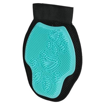 Zolux Anah 2-in-1 grooming glove with TPR and polyester, double-sided pet grooming glove in size 17.5x2x23.5 cm.