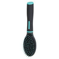 Zolux Anah Brush Kammar/Borstar with nylon and plastic pins in black and blue, suitable for grooming pets.