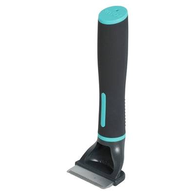 Zolux Anah Carding Super Brush KAMMAR/BORSTAR in black and blue, with thick bristles for grooming pets.