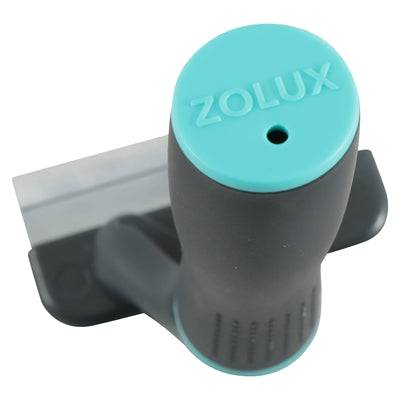 Zolux Anah Carding Super Brush Kammar/Borstar in black and blue with 5x2.5x15 cm bristles for grooming pets.
