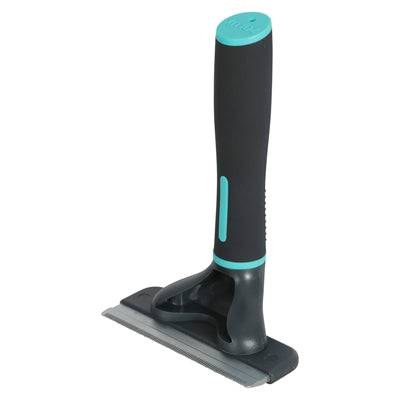 Zolux Anah Carding Super Brush KAMMAR/BORSTAR in black and blue with 15 cm handle for grooming pets.