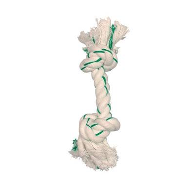 Zolux Mint-Flavored Cotton Rope Toy for Pets, LEKSAKER, featuring white and mint green braided cotton material.