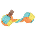 Zolux Twist Rope Dumbbell dog toy in multicolor, 19.5 x 9 x 6 cm, durable chew toy for dogs.