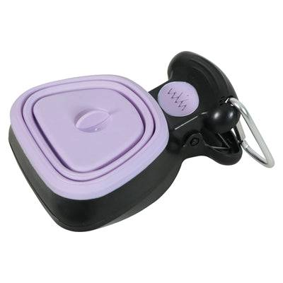 Zolux waste scoop with 15 purple waste bags, toilet accessories, 13.5x10.5x5 cm, ideal for pet waste disposal.