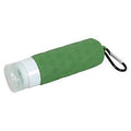 Green Zolux urine rinse bottle for toilet articles, 4x4x14 cm, used for cleaning and maintenance in bathroom hygiene.
